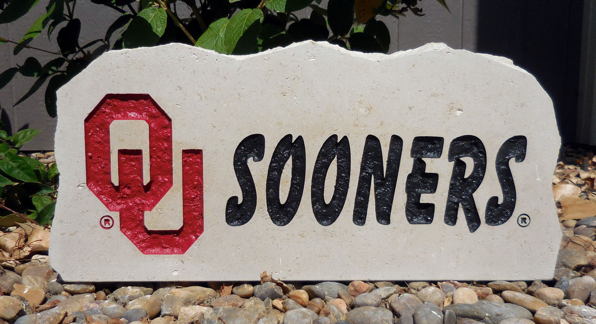 Show your love for the Oklahoma Sooners when you add this Engraved Limestone Decorative Stone to your collection.