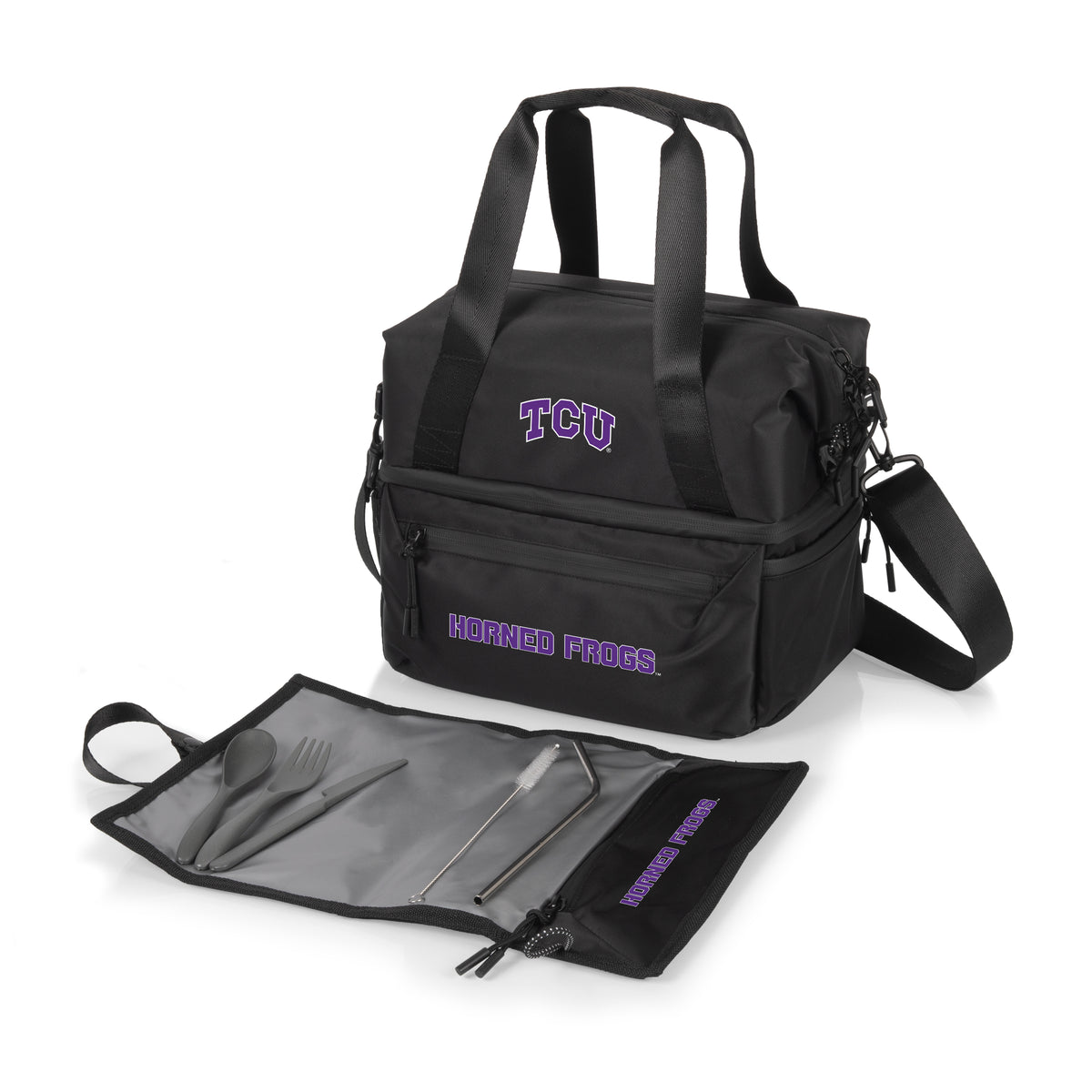TCU Horned Frogs Eco-Friendly Lunch Bag Cooler with Utensils