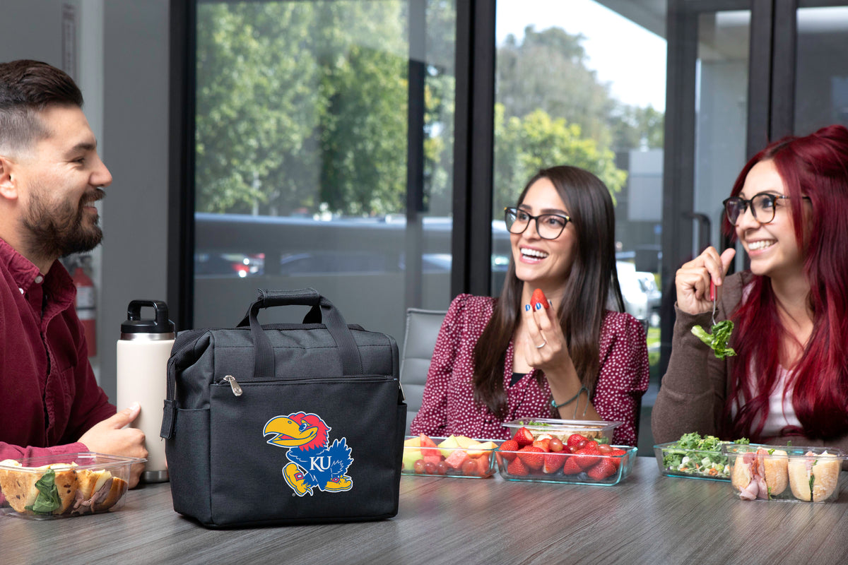 Kansas Jayhawks On The Go Lunch Bag Cooler - Black