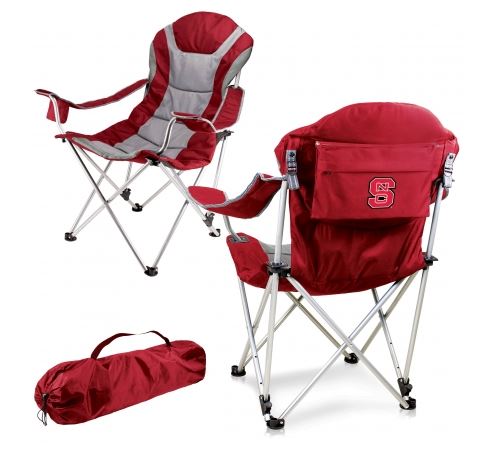 NC State Wolfpack Reclining Camp Chair - Red