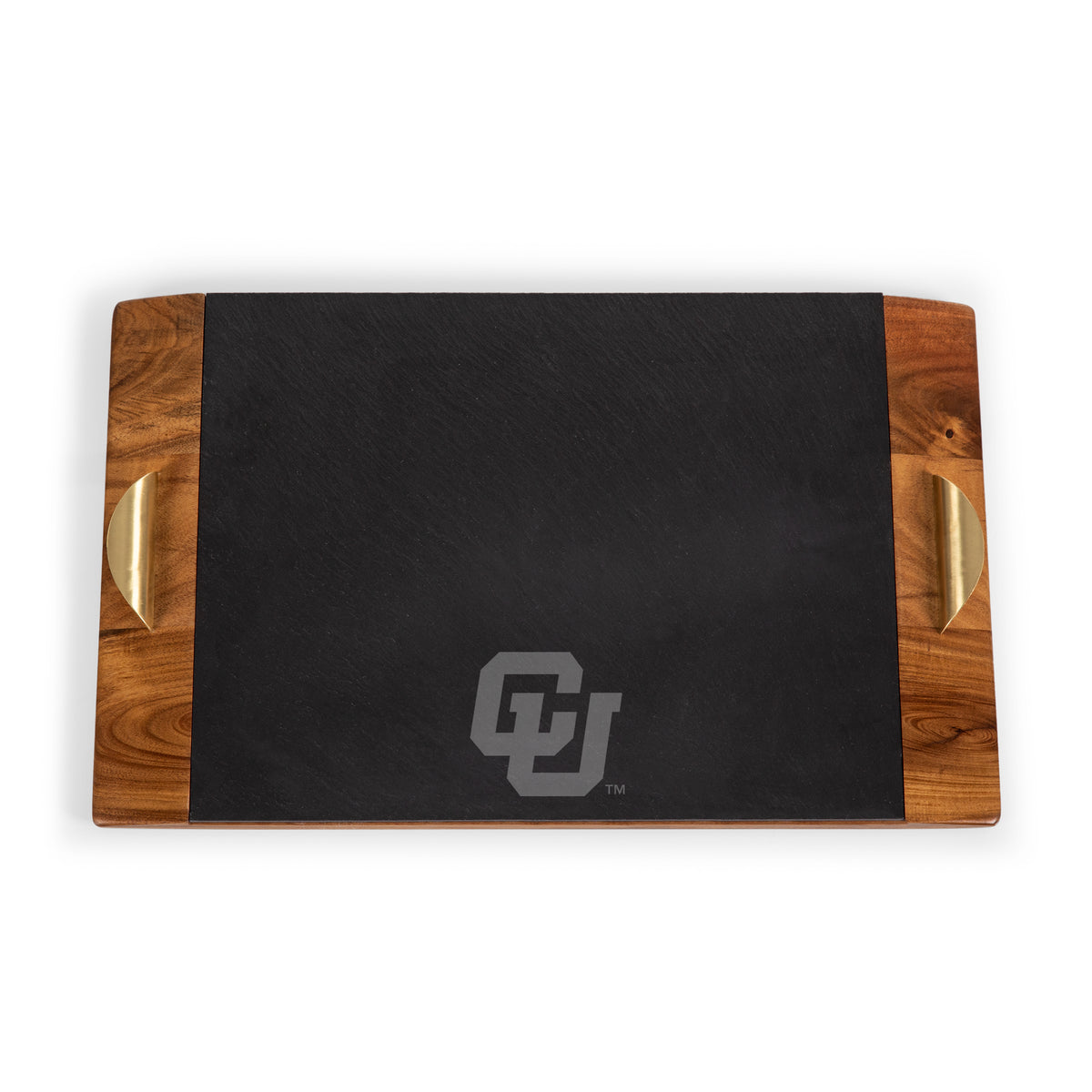 Colorado Buffaloes Covina Acacia and Slate Serving Tray
