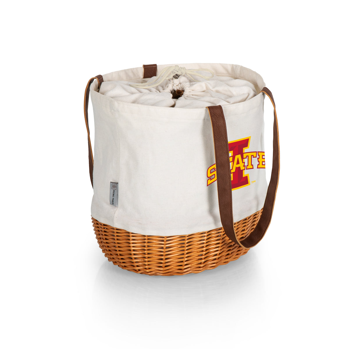 Iowa State Cyclones Coronado Canvas and Willow Basket Tote