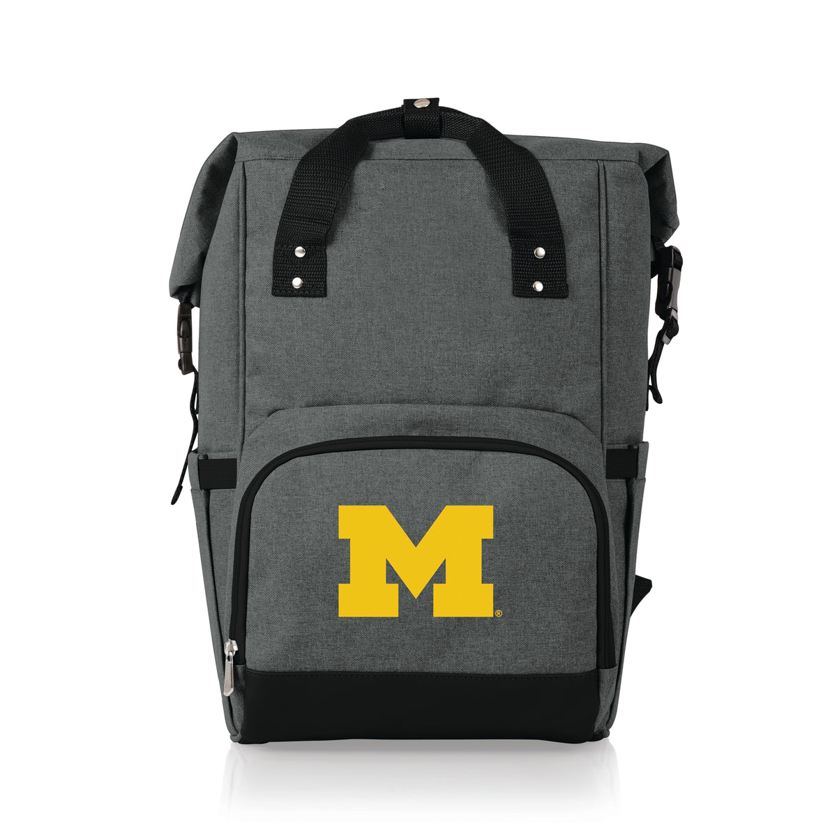 Michigan Wolverines On The Go Roll-Top Cooler Backpack