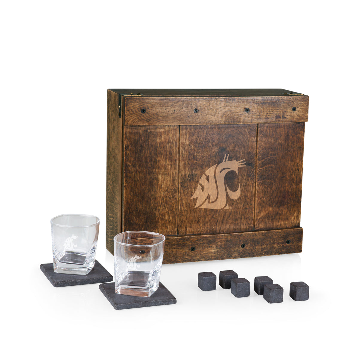 Washington State Cougars Whiskey Box Gift Set