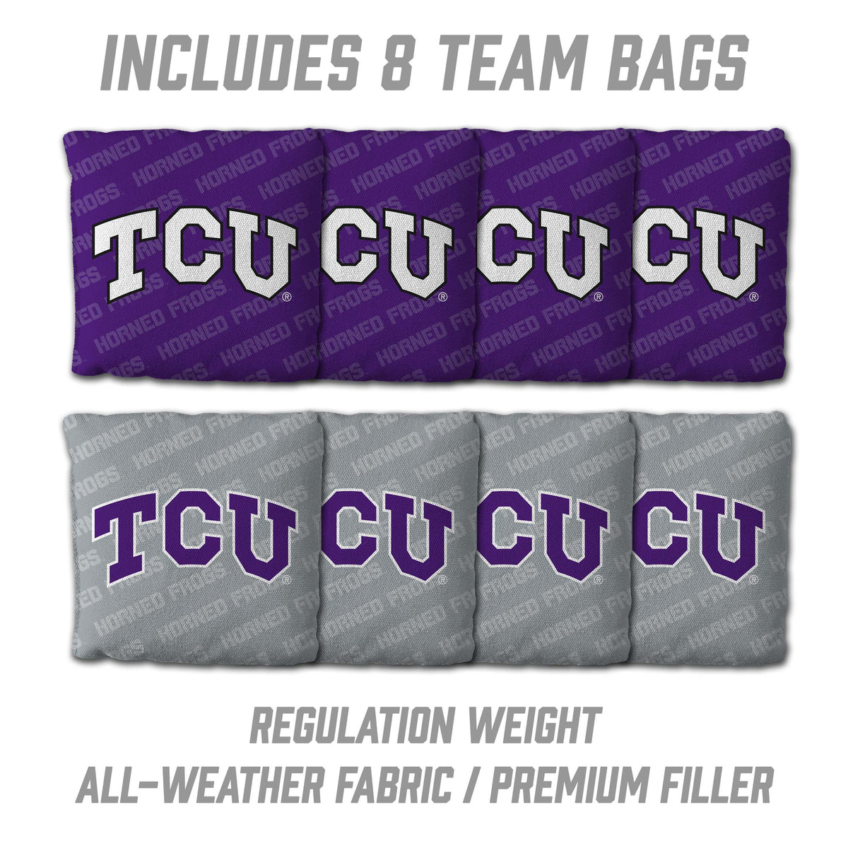 TCU Horned Frogs 2x4 All Wood Cornhole Game Set
