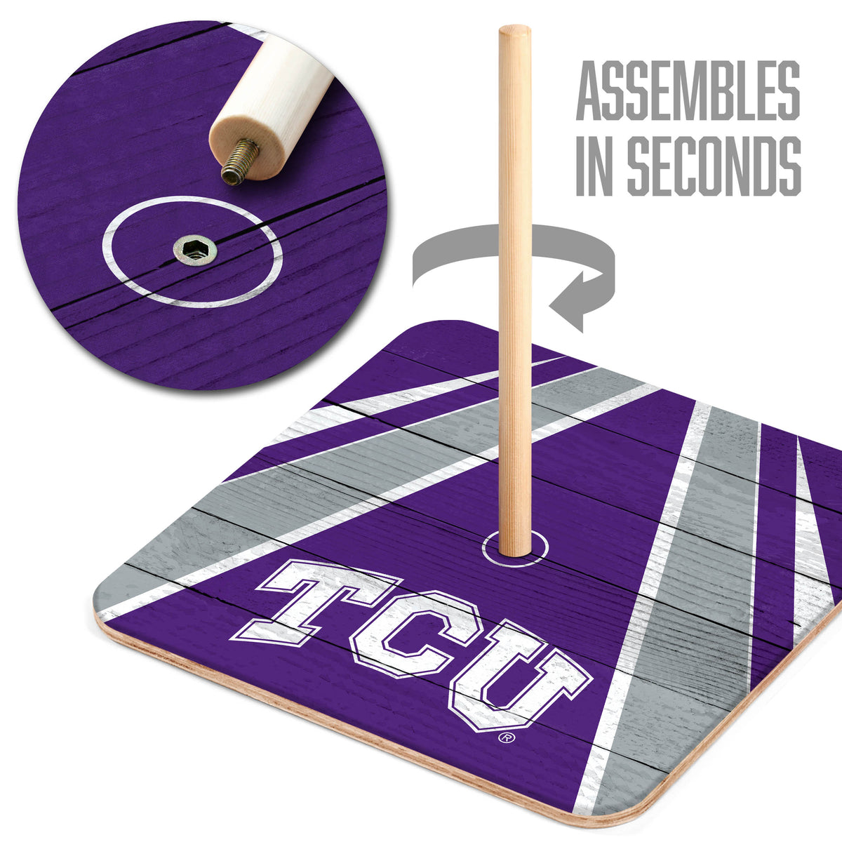 TCU Horned Frogs Horseshoe Bag Game