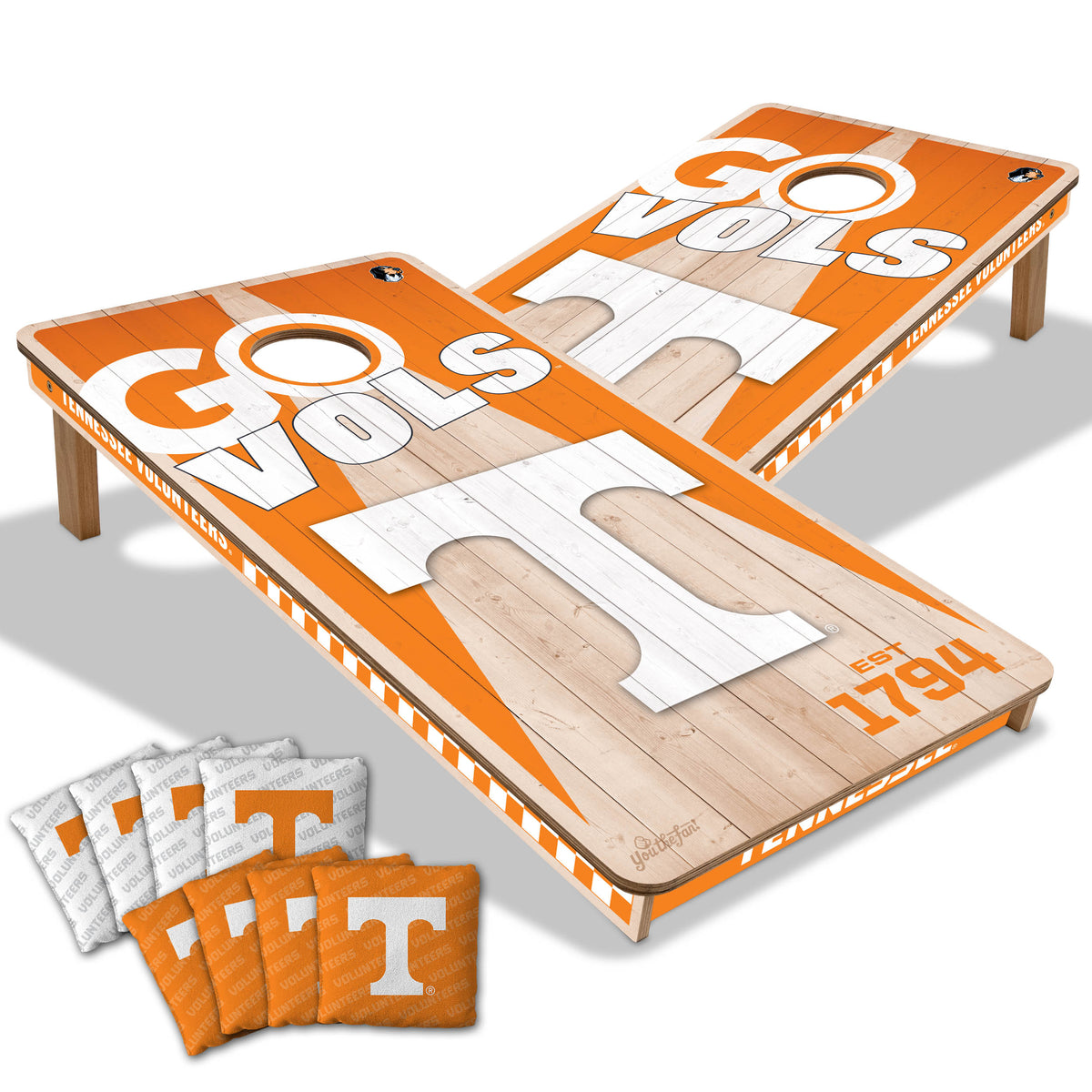 Tennessee Volunteers 2x4 All Wood Cornhole Game Set
