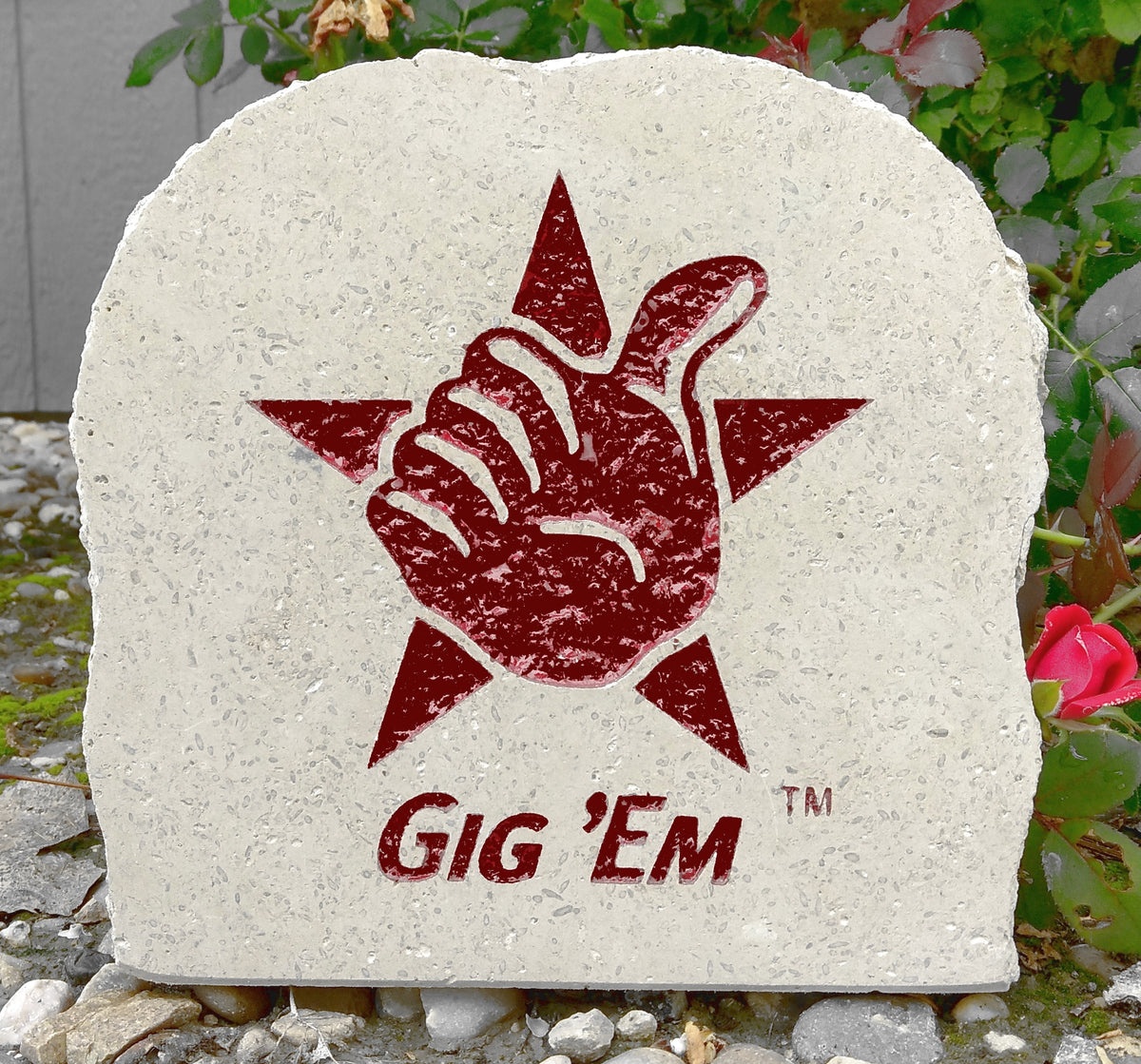 Show your love for the Texas A&M Aggies when you add this Engraved Limestone Decorative Stone to your collection.