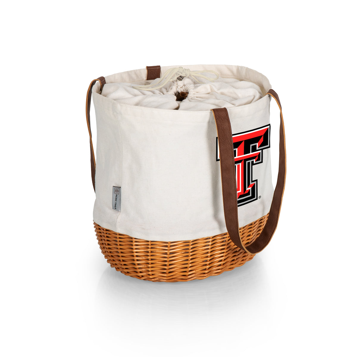 Texas Tech Red Raiders Coronado Canvas and Willow Basket Tote