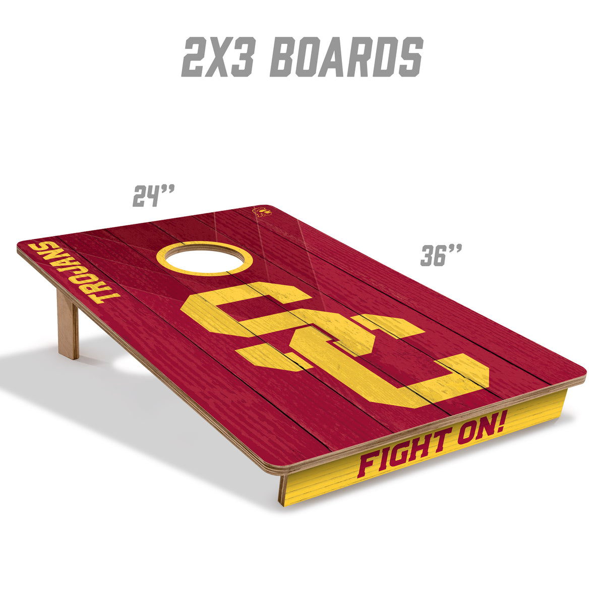 USC Trojans 2x3 All Wood Cornhole Game Set