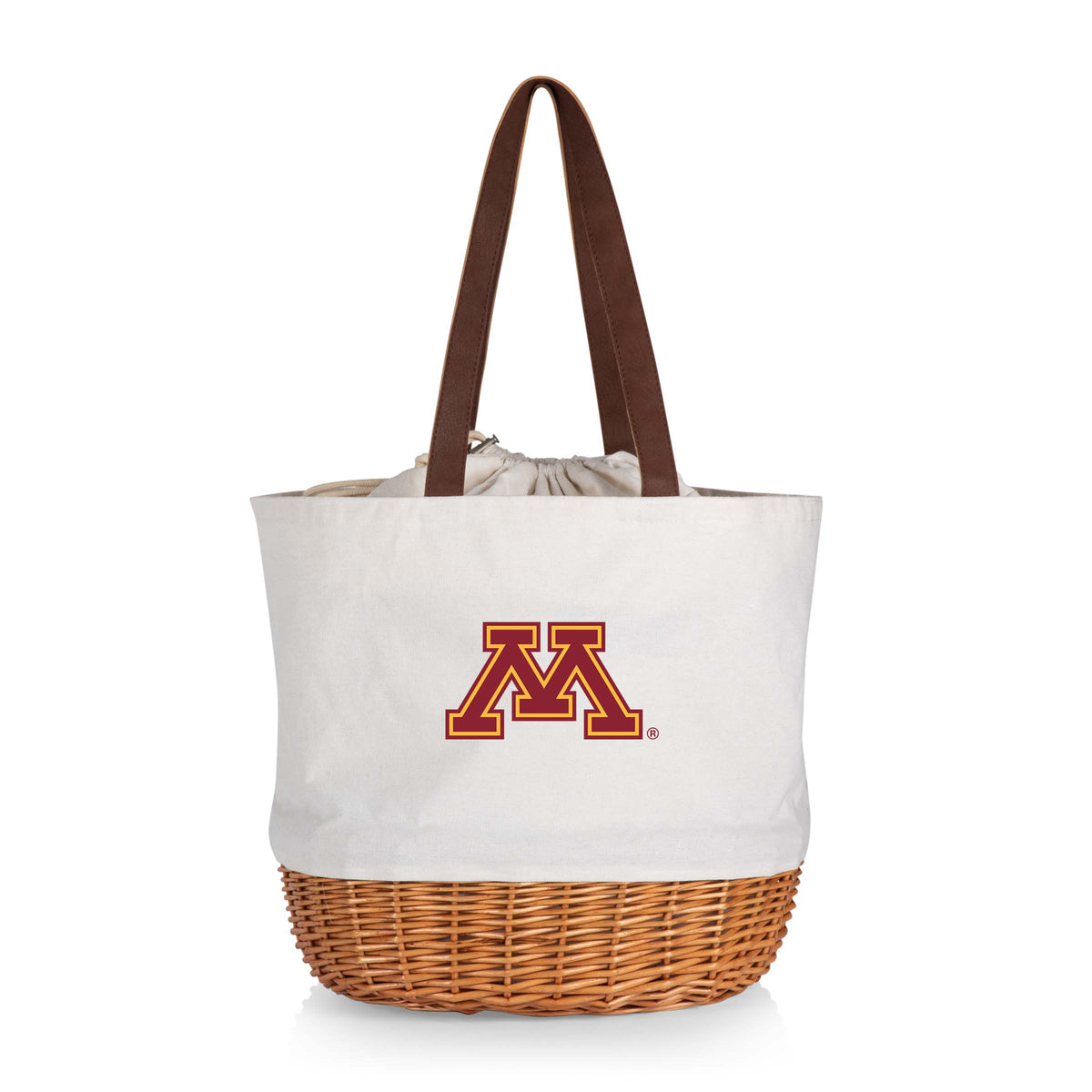 Minnesota Golden Gophers Coronado Canvas and Willow Basket Tote