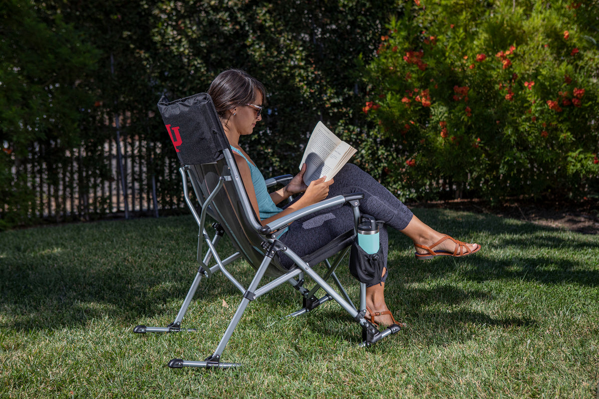 Indiana Hoosiers Outdoor Rocking Camp Chair