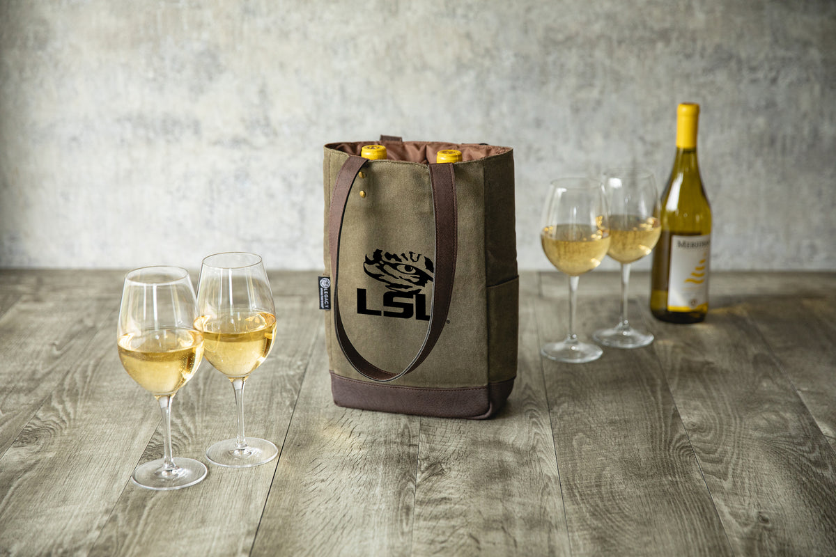 LSU Tigers 2 Bottle Insulated Wine Cooler Bag