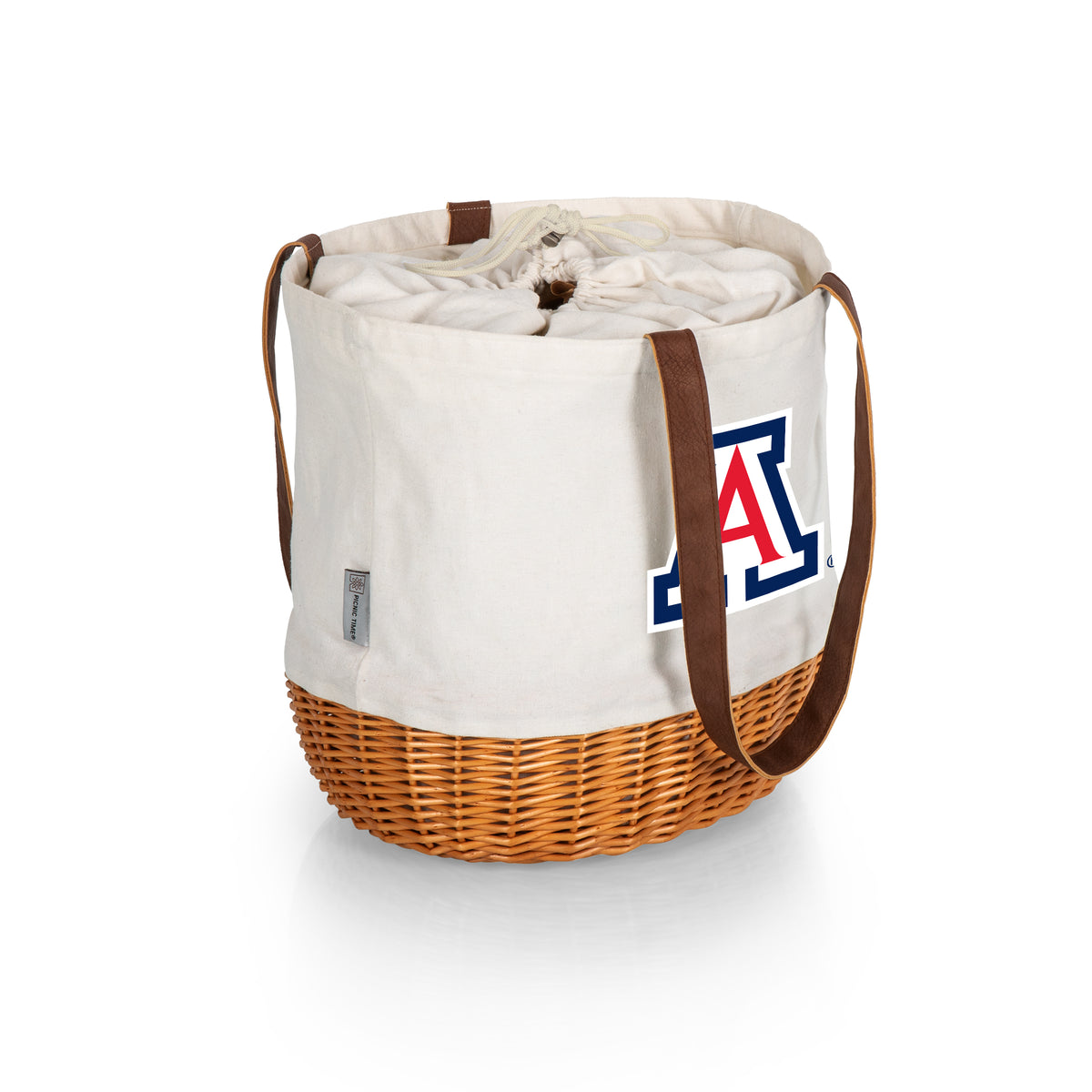 Arizona Wildcats Coronado Canvas and Willow Basket Tote