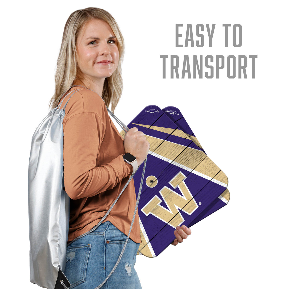 Washington Huskies Horseshoe Bag Game