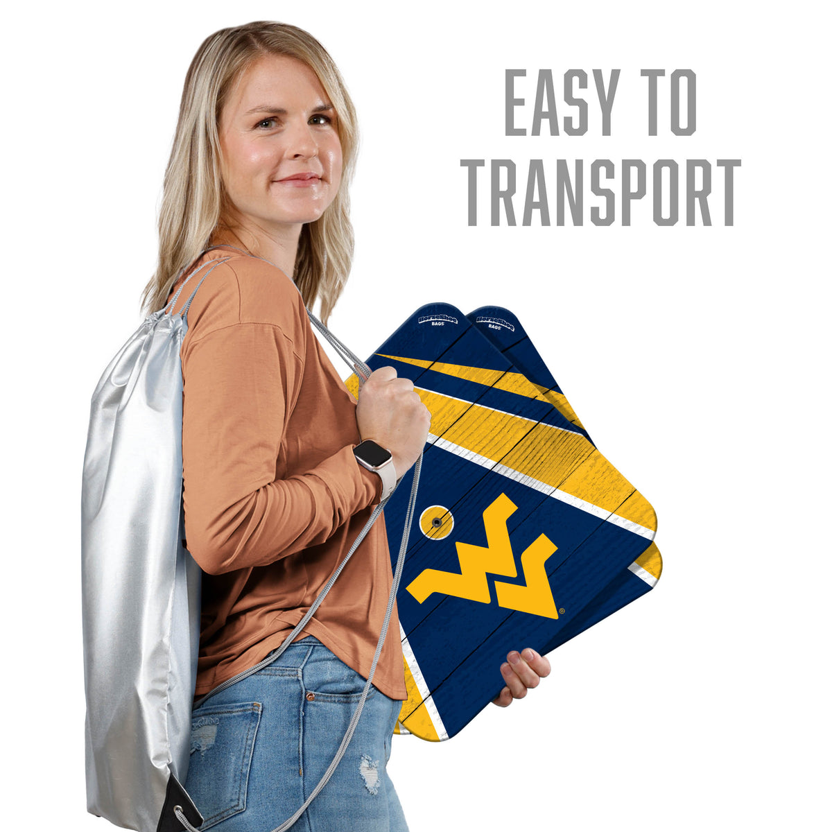 West Virginia Mountaineers Horseshoe Bag Game