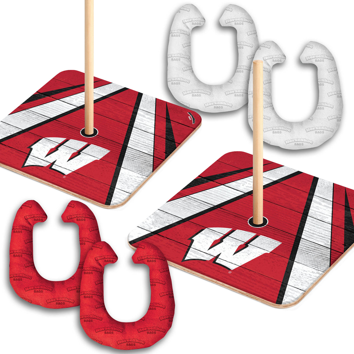 Wisconsin Badgers Horseshoe Bag Game