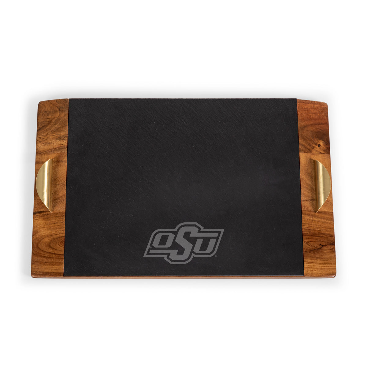 Oklahoma State Cowboys Covina Acacia and Slate Serving Tray