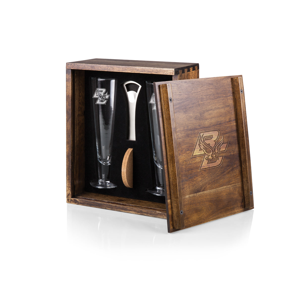 Boston College Eagles Pilsner Beer Glass Gift Set