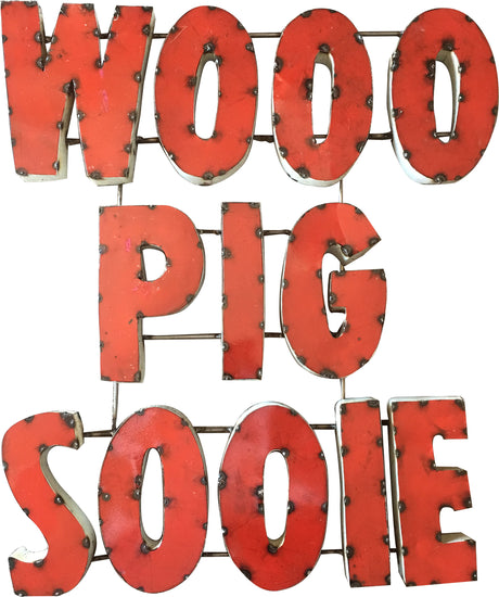 Arkansas Razorbacks Recycled Metal Wall Decor Woo Pig
