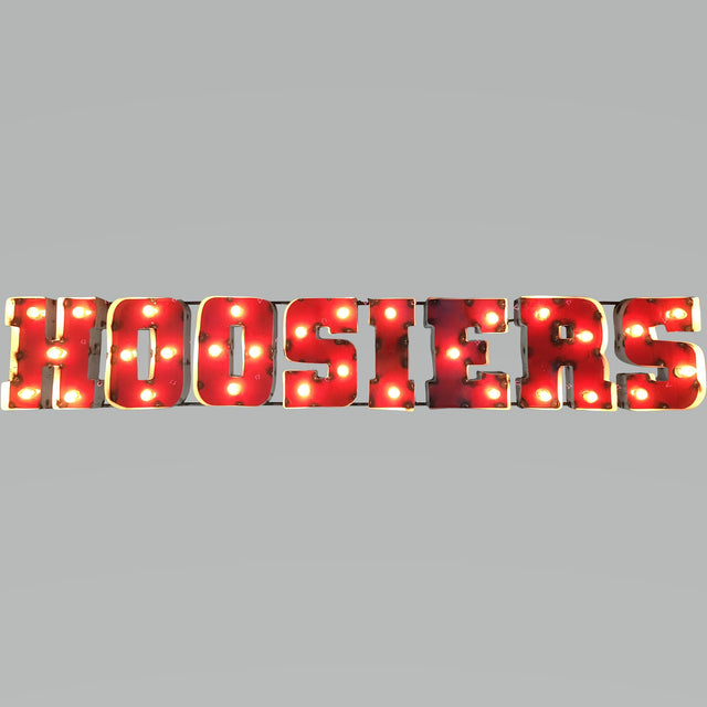 Indiana Hoosiers Recycled Metal Wall Decor Illuminated