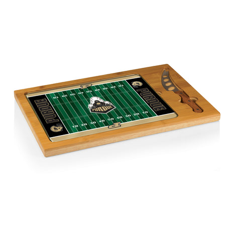 Purdue Boilermakers Icon Glass Top Cutting Board & Knife Set