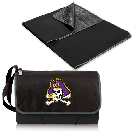 East Carolina Pirates Outdoor Picnic Blanket and Tote - Black
