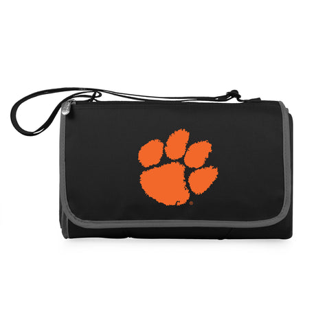 Clemson Tigers Outdoor Picnic Blanket and Tote - Black