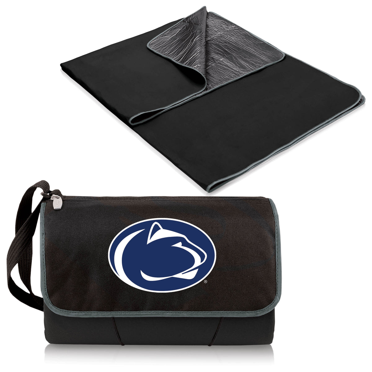 Penn State Nittany Lions Outdoor Picnic Blanket and Tote - Black