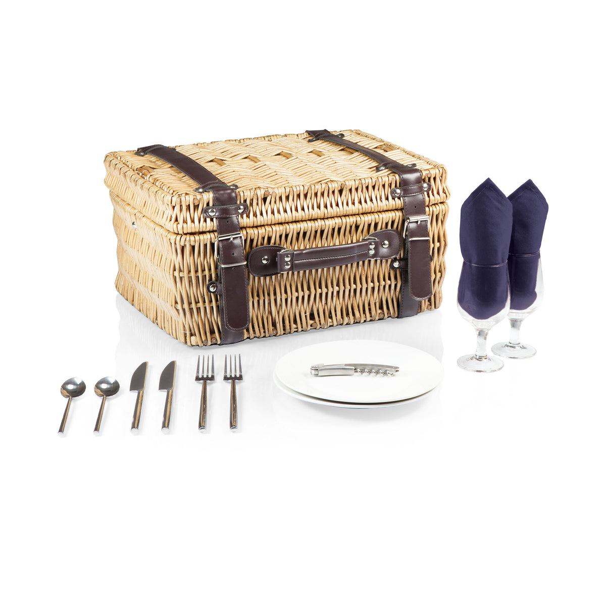 Kansas Jayhawks Champion Picnic Basket - Blue