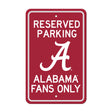 University of Alabama Parking Sign