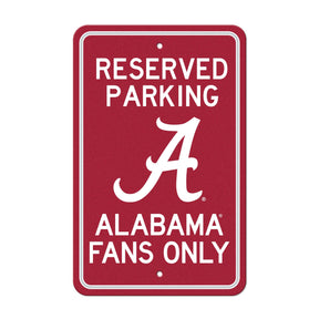 University of Alabama Parking Sign
