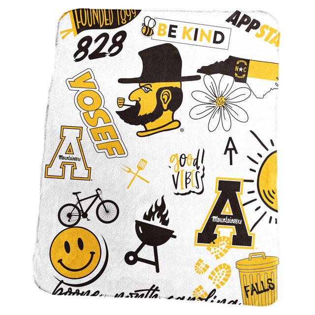 Appalachian State Classic Native Fleece Throw