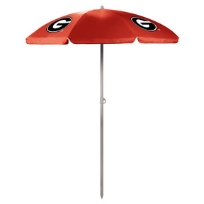 Georgia Bulldogs 5.5 Ft. Portable Beach Umbrella - Red