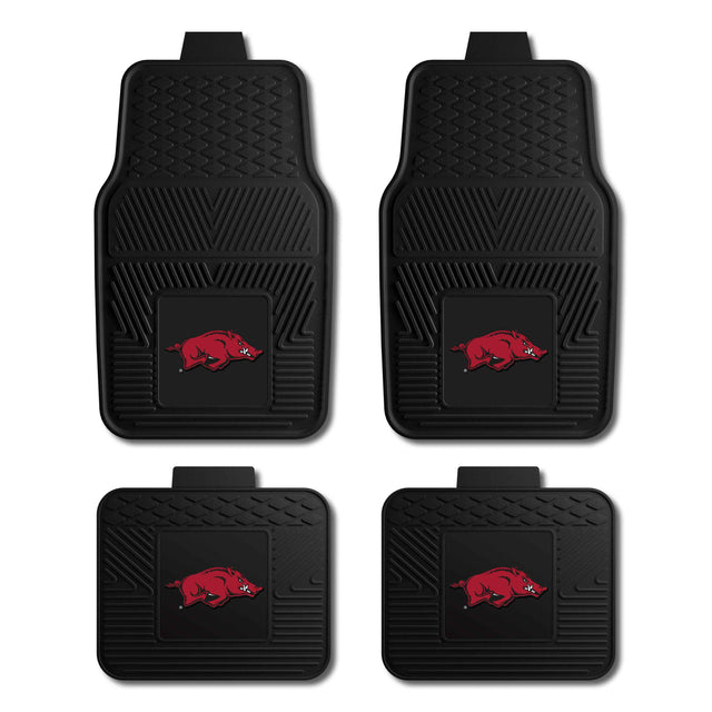 University of Arkansas 4-pc Vinyl Car Mat Set