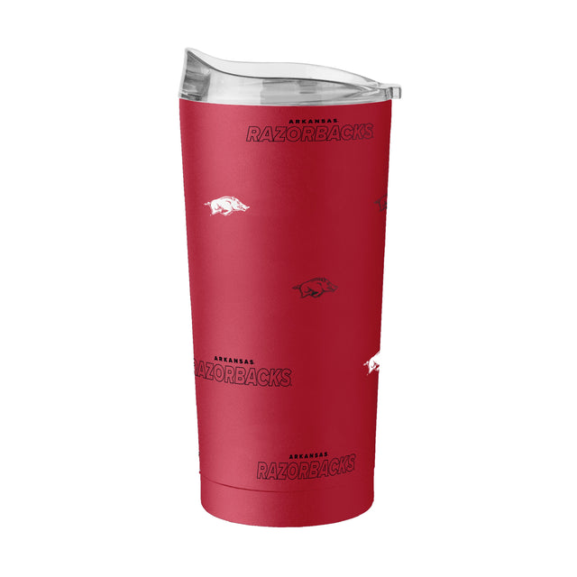 Arkansas 20oz Step And Repeat Powder Coat Tumbler - Logo Brands