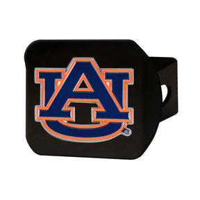 Auburn University Color on Black Hitch Cover - Logo Brands