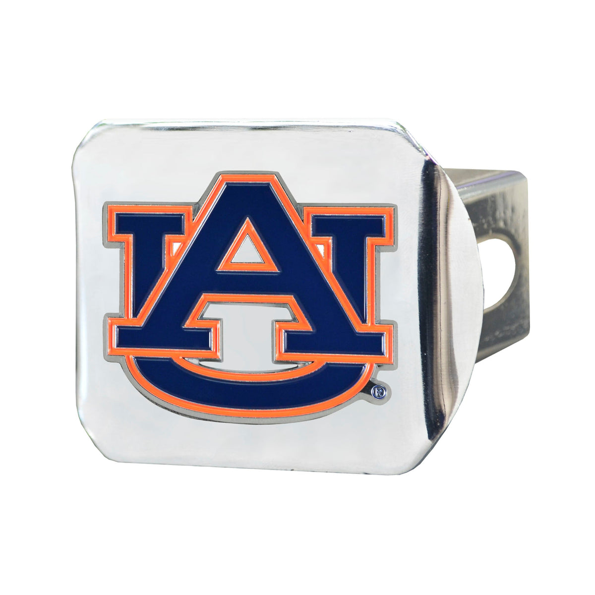Auburn University Color on Chrome Hitch Cover