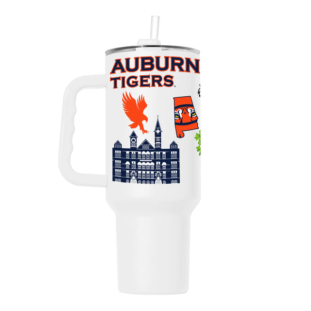 Auburn 40oz Native Powder Coat Tumbler - Logo Brands