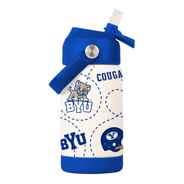 BYU 12oz Mascot SS Kids Bottle