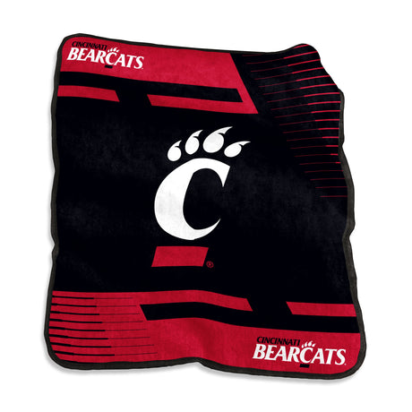 Cincinnati Raschel Double Stripe Throw