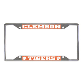 Clemson University Chrome License Plate Frame