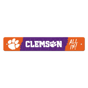Clemson University Sign Street Flat