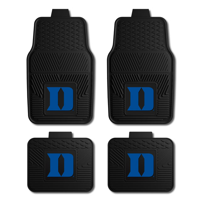 Duke University 4-pc Vinyl Car Mat Set