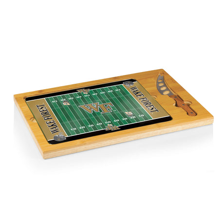 Wake Forest Demon Deacons Icon Glass Top Cutting Board & Knife Set