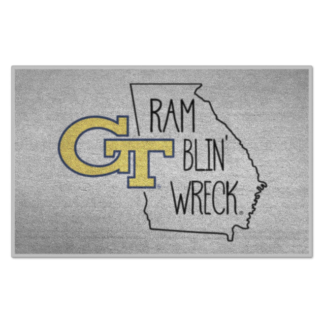 Georgia Tech Starter Mat - Southern Style - Logo Brands