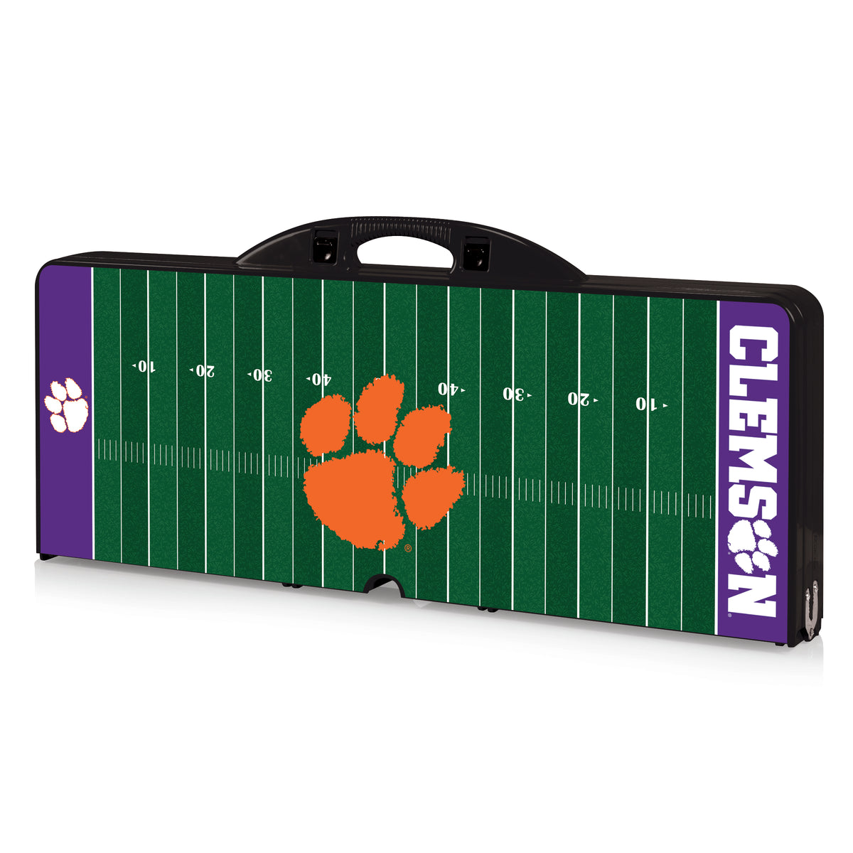 Clemson Tigers Picnic Table Portable Folding Table with Seats