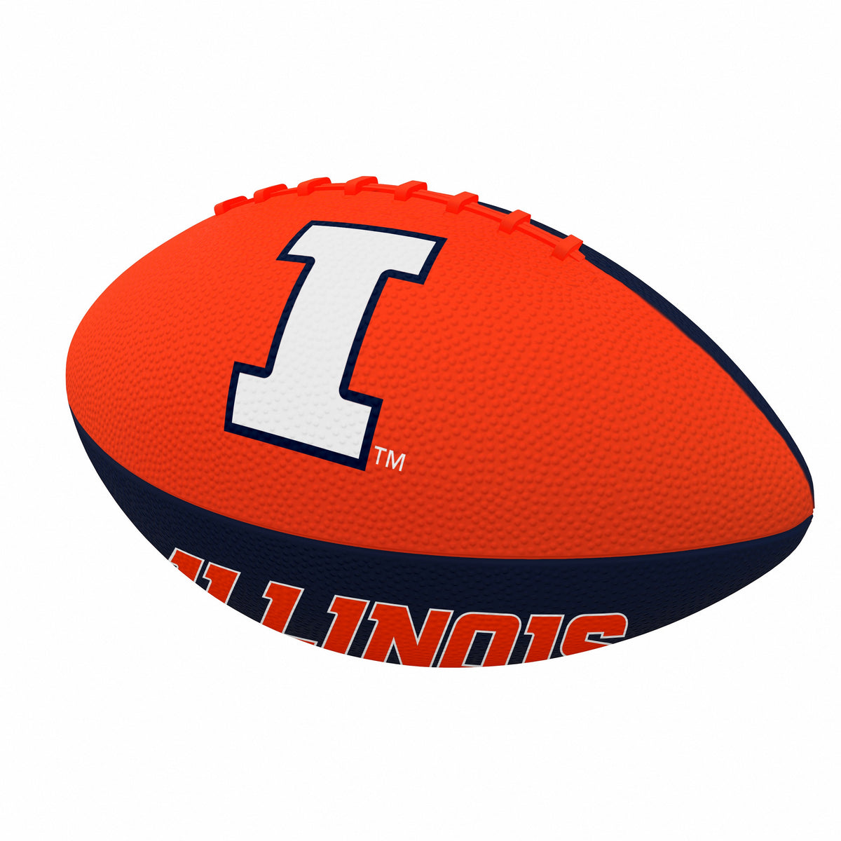Illinois Pinwheel Junior Size Rubber Football