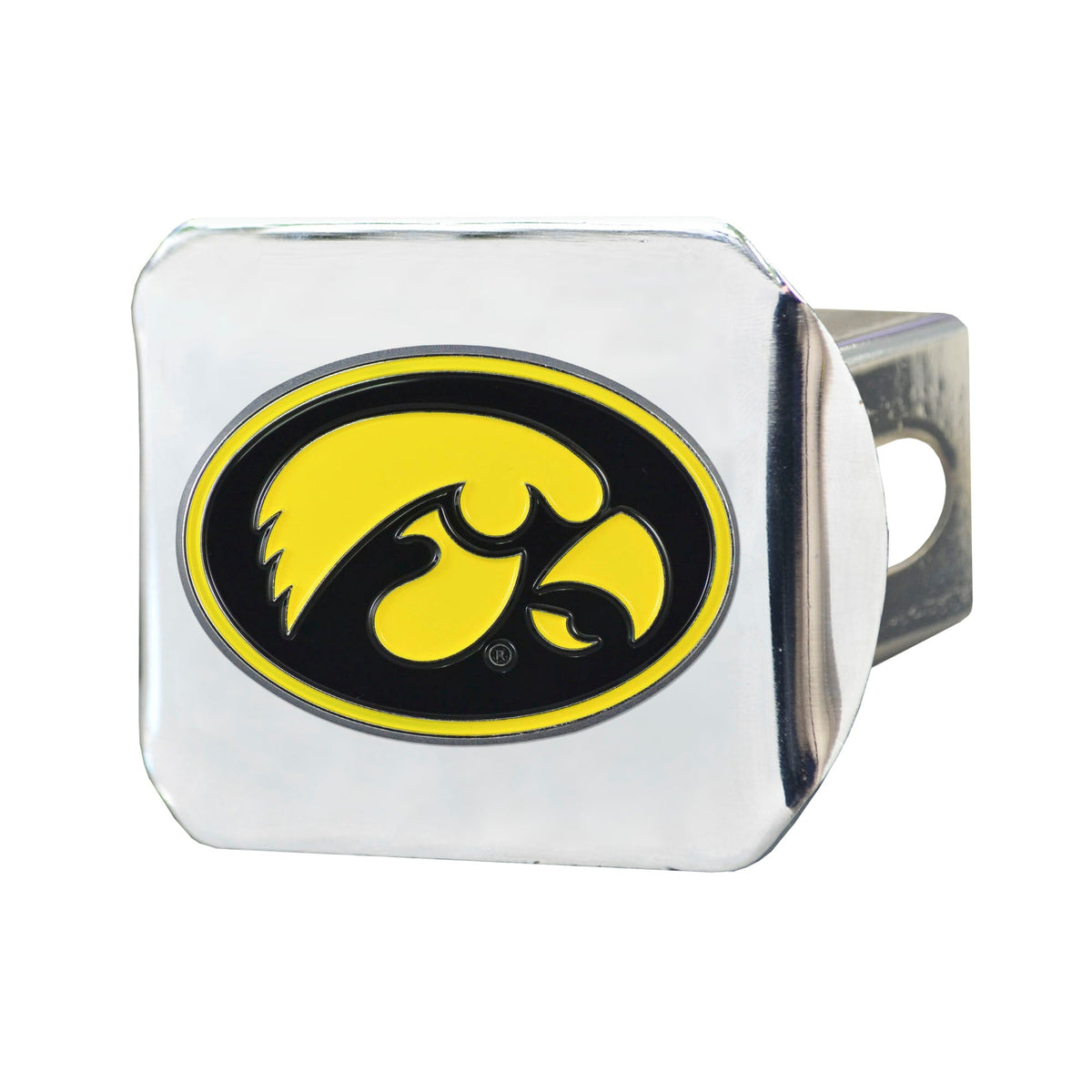 University of Iowa Color on Chrome Hitch Cover