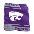 Kansas State Raschel Double Stripe Throw